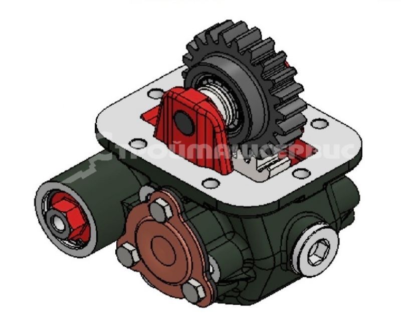 Коробка отбора мощности 21810ROHUR (Hipomak) (PTO MAZ TYPE 1 UNI (22 OUT))
