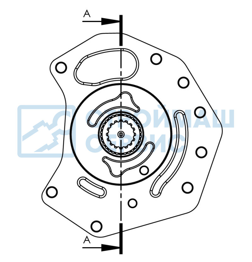 Вал отбора мощности (ВОМ) 4080G2604P1 (MRC ACTROS (G 281-12) CARDAN SHAFT + PLATE 1) Вал отбора мощности (ВОМ) 4080G2604P1 (MRC ACTROS (G 281-12) CARDAN SHAFT + PLATE 1)