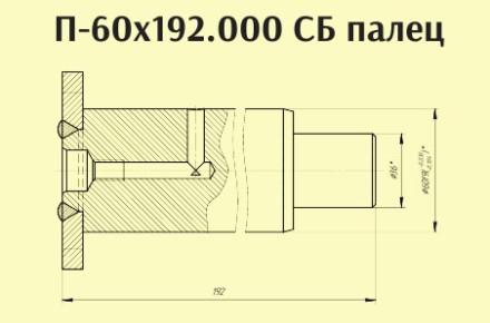 Палец П-60х192 (13.0310.200-02)