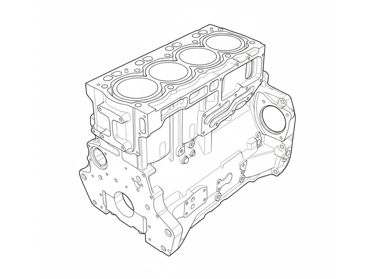Прокладка корпуса шестерен Perkins 3681P053 (оригинал)
